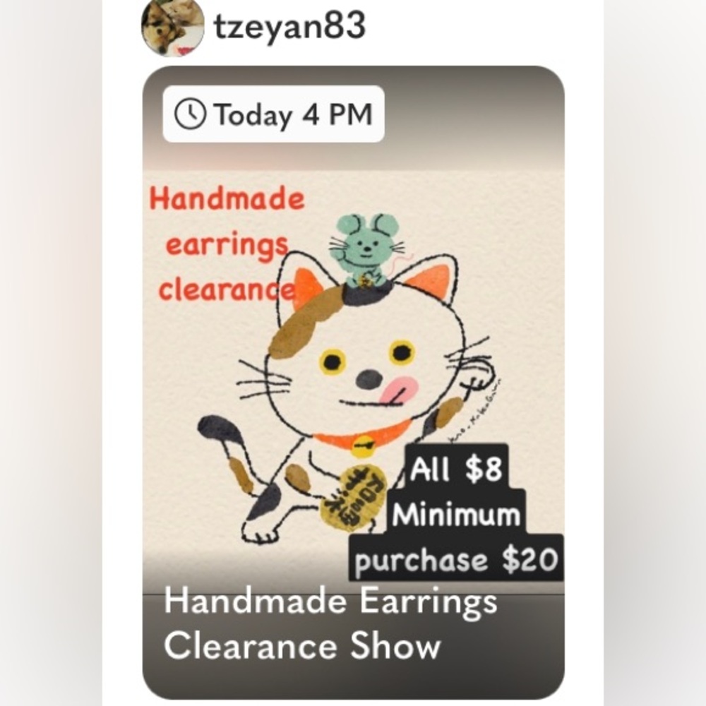 Handmade earrings clearance